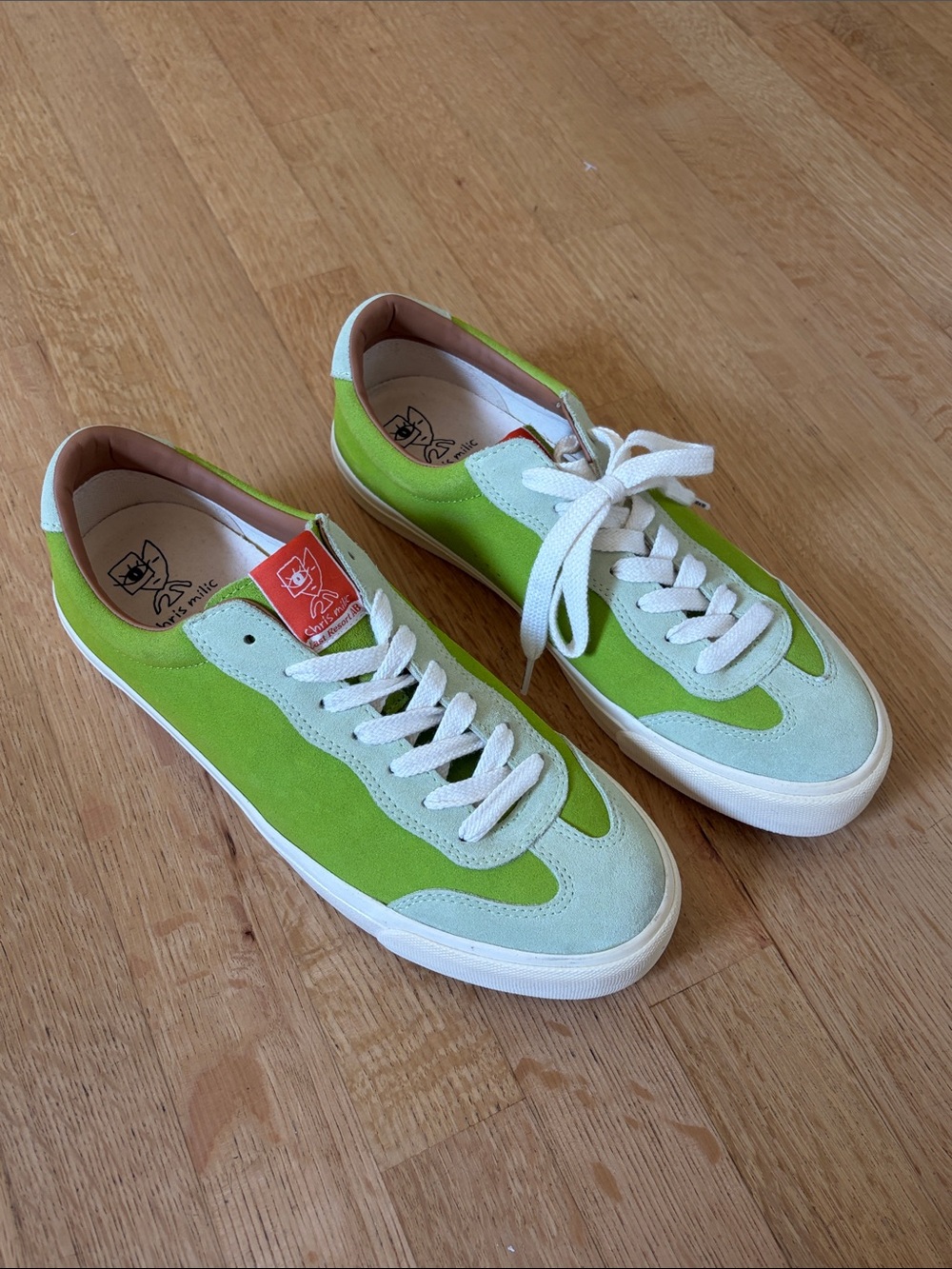 Last Resort x Chris Milic Two Toned Green Men's Skate Shoes